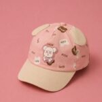 Cute Cartoon Bear Baby Baseball Cap with Ears | Adjustable Toddler Sun Hat for Boys & Girls