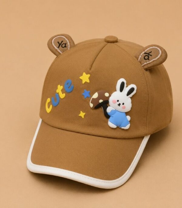 Rabbit & Mushroom Kids baseball Hat | (2.5-10 Years)