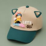 Cute Cat Kids Hat | 3D Ears Cotton Baseball Cap