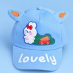 Cute Bunny & Carrot Baby Baseball Cap | (Ages 3-8 Years)