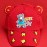 Cute Teddy Bear Printed Baseball Cap for Baby | (Ages 3-8 Years)