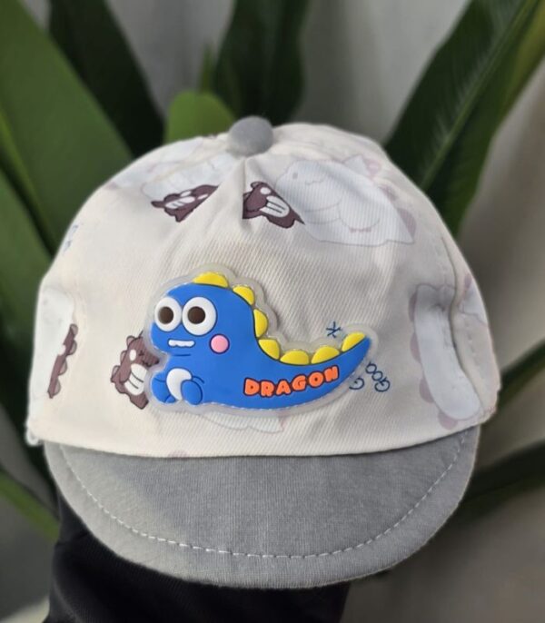 3D Blue Dinosaur Kids Cap | Cotton Cartoon Baseball Cap